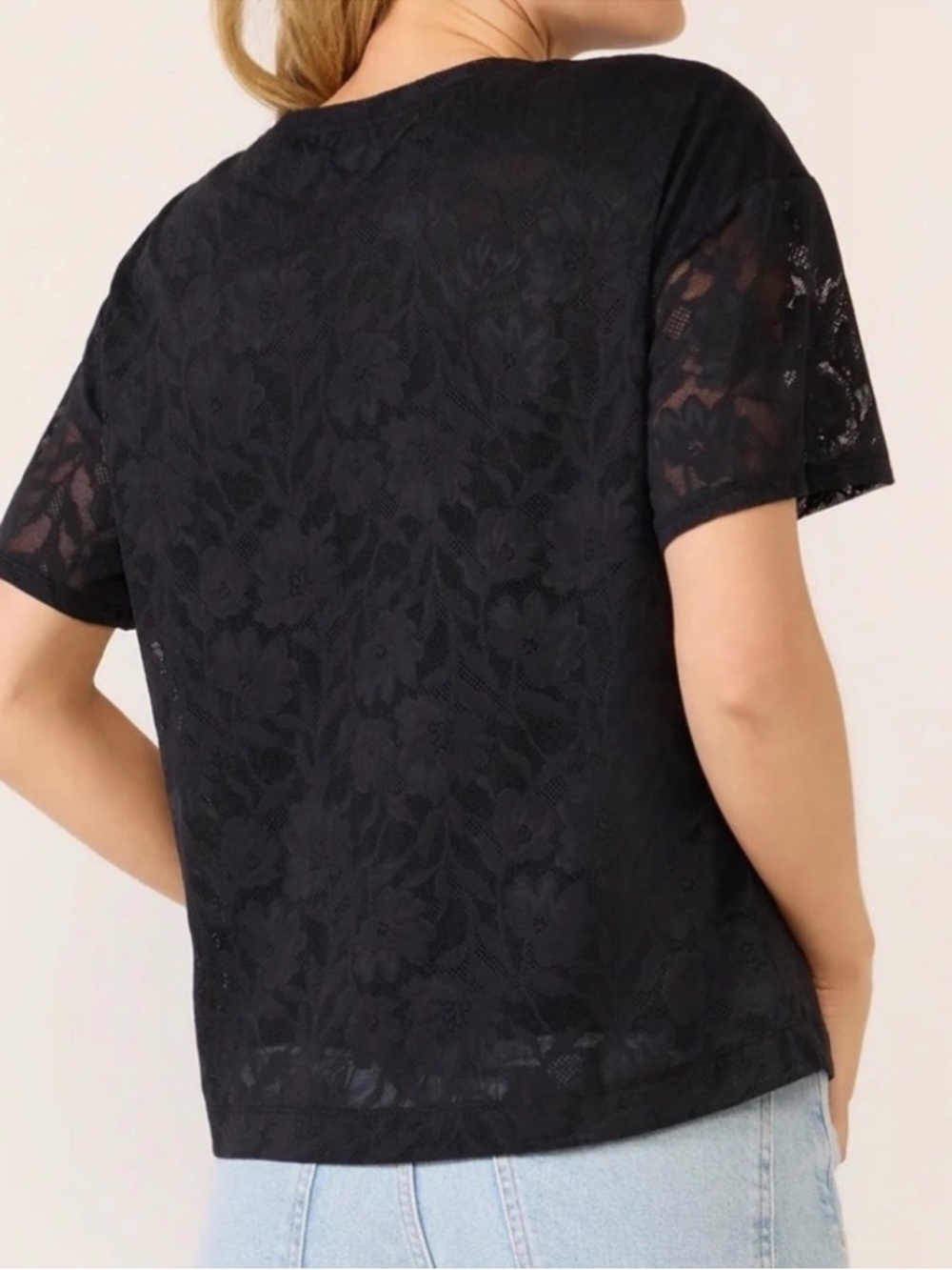 EVEREVE | Med | Eliza | Lace Mesh Tee